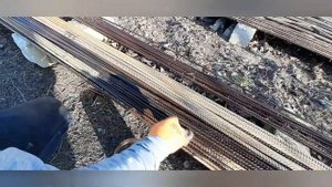 Ржавая арматура. Чем обработать арматуру?#дом#сделайсам#стройка#как