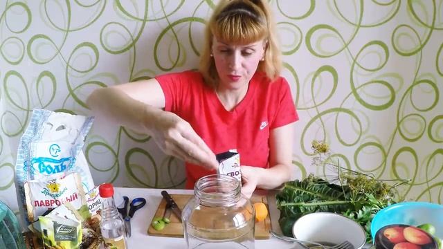 Маринованные зеленые помидоры на зиму! Простой рецепт заготовки!