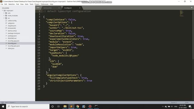 Angular project file structure