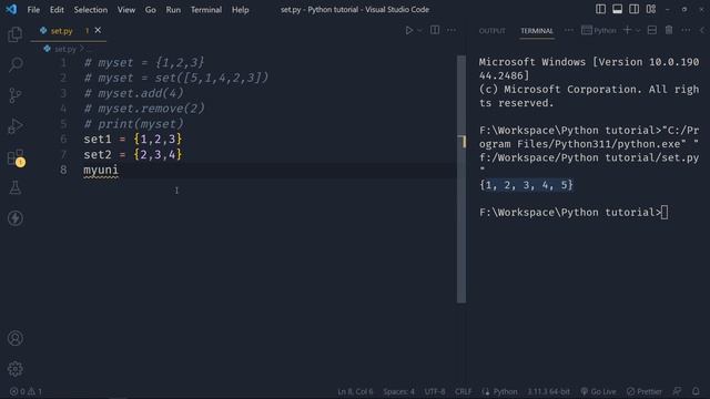 Mastering Sets in Python in Hindi for beginners : Comprehensive Guide to Set and its Operations