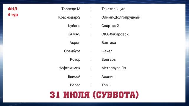 Футбол России. ФНЛ 2021/2022. 3 тур. Результаты, расписание, таблица. смотреть онлайн