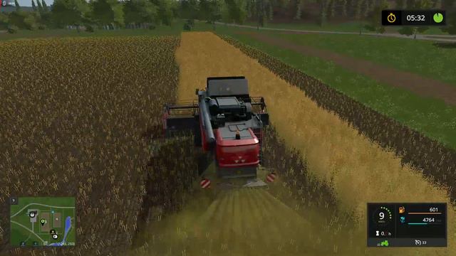 Farming Simulator 17 ➣ Сложный режим • Sosnovka. Часть 84. Сбор урожая Канолы на Massey 7347 S смотреть онлайн