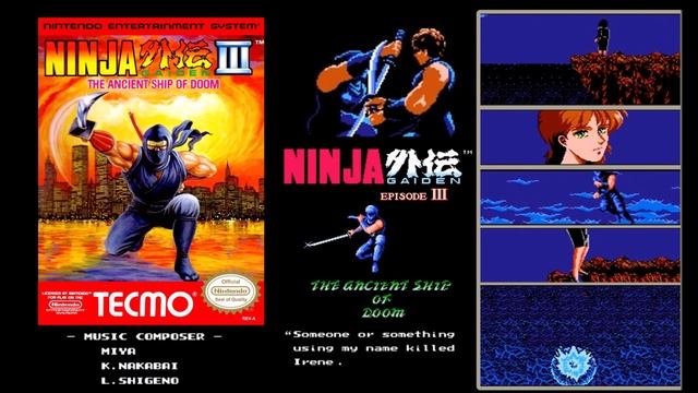 Act 4-1 Inverted Catwalk - Ninja Gaiden 3 - The Ancient Ship of Doom (NES) - Extended смотреть онлайн