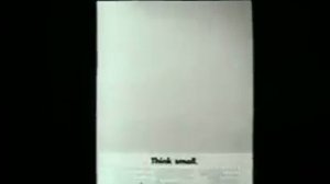 Legendary vw beetle Think Small commercial!