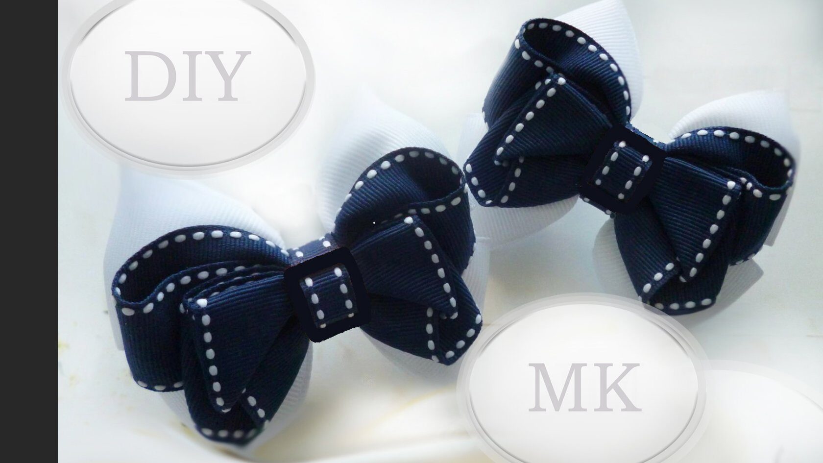 DIY ? Школьные бантики из репсовых лент ? Канзаши ? Ribbon Bow Kanzashi ? Hand мade