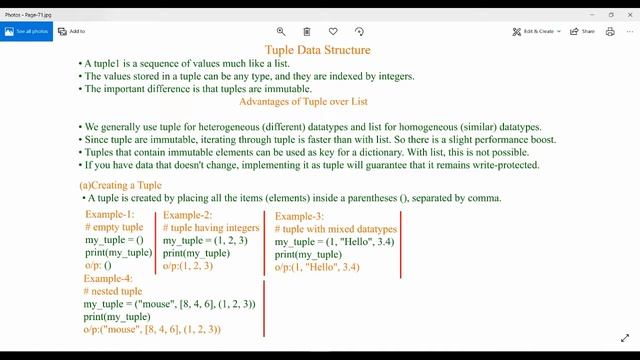 43-Python tuple Data Structure смотреть онлайн