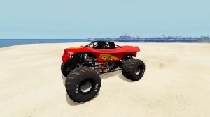 Minecraft Monster truck McQueen VS GTA 5 Monster McQueen VS BeamNG Monster McQueen - Which is best?