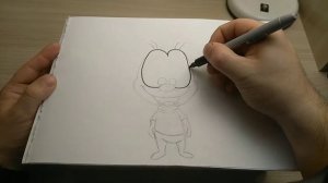 Как нарисовать муху Вжик из мультфильма Чип и Дейл