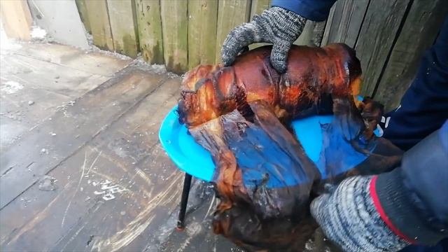 Самый вкусный копчёный мясной рулет#копченый_мясной_рулет#рулет_из_свинины#рулет#копчение