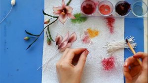 ? ЛИЛИИ из мастики для украшения ТОРТА. ? Сахарные цветы - сборка букета. Поша