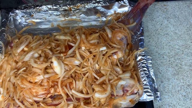 Баранья ножка запечённая в луке | К новогоднему столу смотреть онлайн