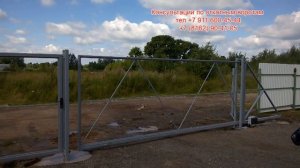 Откатные ворота монтаж на винтовых сваях
