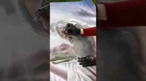 аэрография на капоте, Портрет, как рисовать волосы