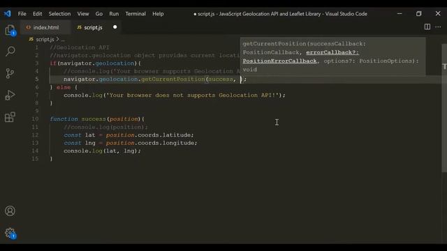 JavaScript Geolocation API