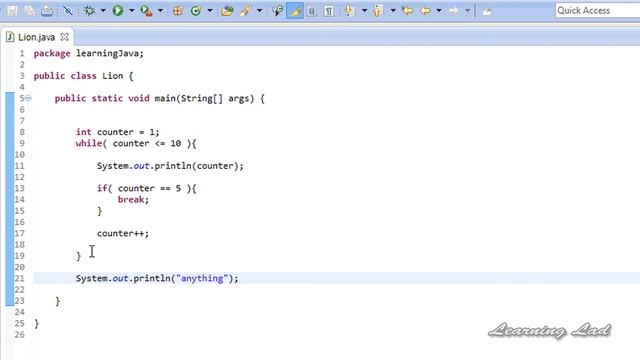 BREAK Statement in Java Programming Video Tutorials For Beginners смотреть онлайн