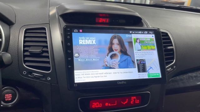 Màn Android 360 Oled X5S cho Sorento 2021 - Siêu nét mượt !