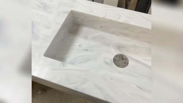 Изготовление каменной раковины с клапаном клик-клак