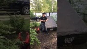 Пилим корни от берёзы