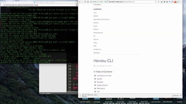 Survey Part 3 - Deploy to Git and Heroku (Ruby on Rails) смотреть онлайн