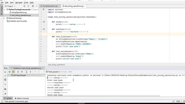 Python Test frameworks - Unittest & Pytest
