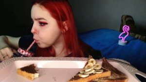 ТОСТЫ С ШОКОЛАДНОЙ ПАСТОЙ МУКБАНГ/mukbang