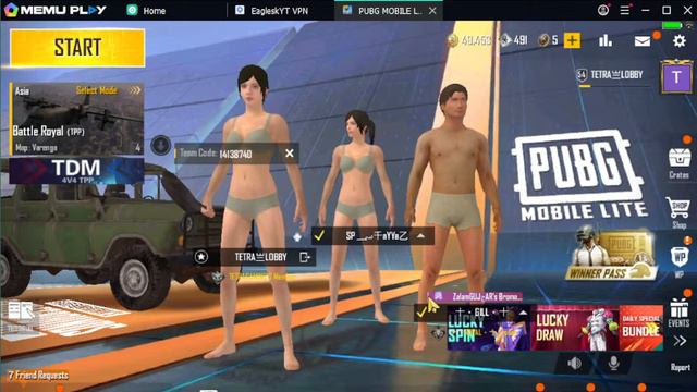 PUBG MOBILE LITE FREE BOT LOBBY BY TEAM CODE