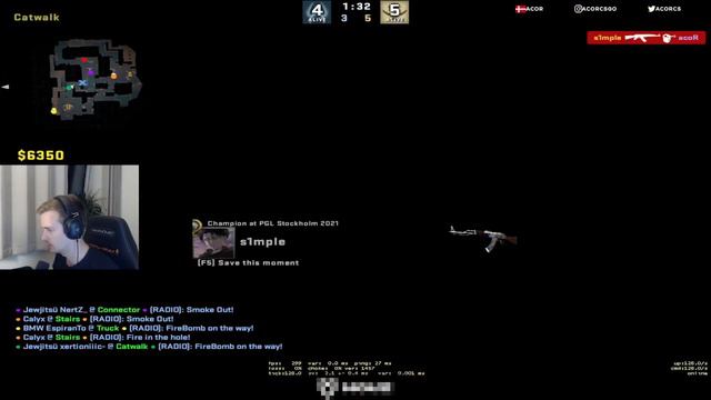 ЧТО ТЫ ВИДИШЬ КОГДА ТЕБЯ ПИКАЕТ S1MPLE смотреть онлайн