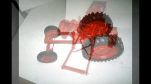 Сборка бумажной модели трактора Т-40м в масштабе 1:25.