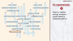 Видеокроссворд для начальных классов по курсу «Окружающий мир 3 класс»