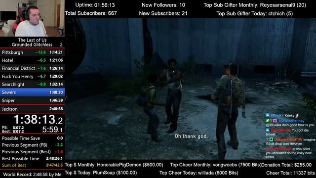 The Last of Us Speedrun for Grounded mode Glitchless (2:48:48) смотреть онлайн