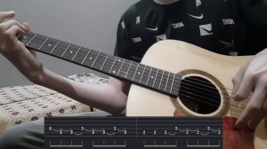 Спокойная ночь - Кино на акустической гитаре + Табы