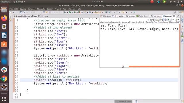 Array List With Example In Java | Java ArrayList Example смотреть онлайн
