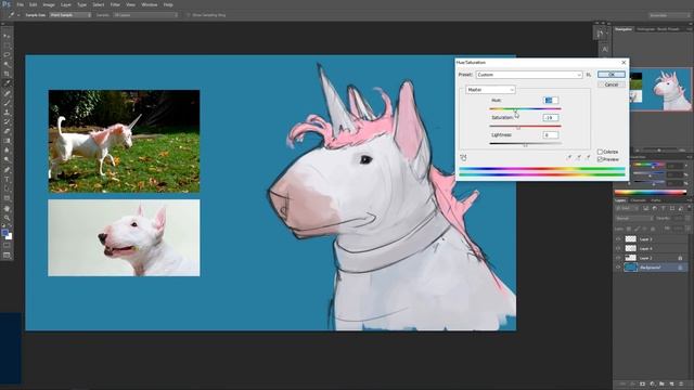 Уроки по цифровому рисунку в Adobe Photoshop | бульдог смотреть онлайн