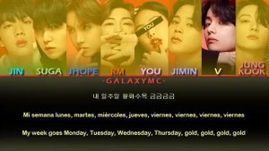 BTS(방탄소년단) '고민보다 Go(GO GO)' (Color Coded Lyrics Esp/Eng/Han/가사) (8 MEMBERS ver.)【GALAXY MC】