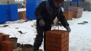 Кладка столба.