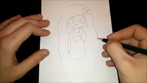 Как нарисовать девочку с золотистыми волосами?