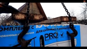 Разгрузка газобетона своими руками.Способ по 2 поддона.