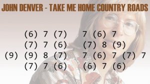 Take me home country roads - Chromatic Harmonica tabs key of C