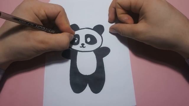 Простые рисунки- ПАНДА (PANDA KAWAII)! смотреть онлайн