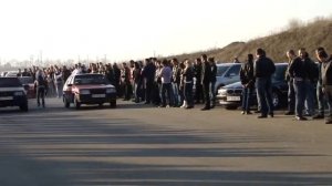 Нелегальные гонки. ВАЗ 2109 против ВАЗ 2109