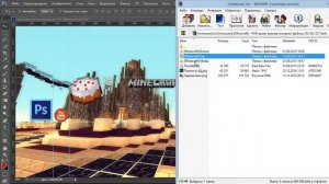 Как сделать шапку для канала в стиле майнкрафт в ФОТОШОПЕ. Простая шапка.