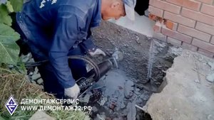 Демонтаж бетона гидравлическим клином