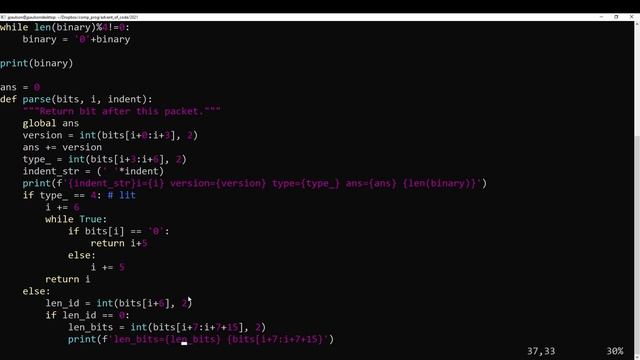 Advent of Code 2021 - Day 16 смотреть онлайн