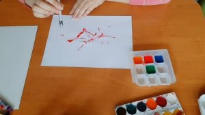 Видео урок - рисуем кляксы