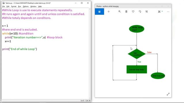 Basic Python Lecture 38 - While Loop in Python |Python  Loops|Python in hindi|