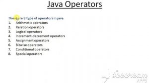 java operator tutorial 7_1