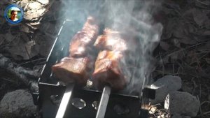 Шашлык на щепочнице
