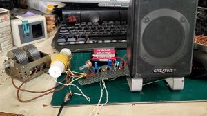 Регенеративный приемник "Ванюша" на макетке-коленке