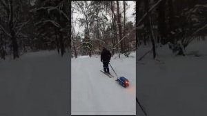 Эл.минитолкач для лыжника и эл.сноубайк