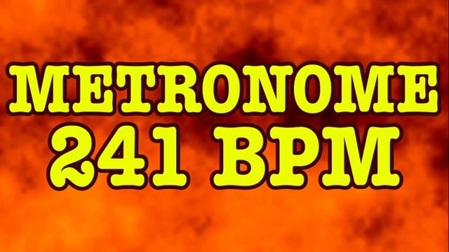 241 BPM Metronome - 10 Minute Metronome - 241BPM Click Track - 10 Minute Timer - Metrónomo 241 смотреть онлайн